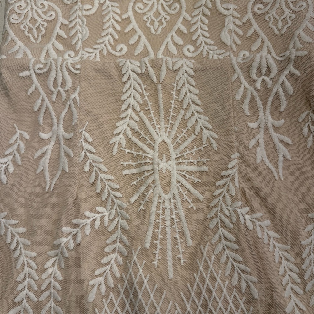 Lulus Elegant Moves Strapless Embroidered Mesh Mini Dress NWT Large - Picture 13 of 15